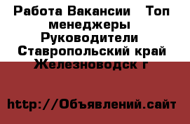 Работа Вакансии - Топ-менеджеры, Руководители. Ставропольский край,Железноводск г.